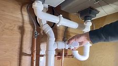 Installing a Sure vent for the drain. #plumbing #plumbingwork #drain #kitchen #sink | Nick Plumbing