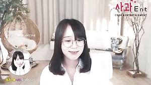 Korean using glasses
