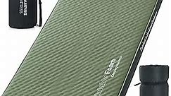 Self Inflating Double Sleeping Pad , Foam Camping Mattress 2 Person with Air Pump Sack, 4" Ultra-Thick Camping Beds for Adults Inflatable Sleeping Mat Camping Essentials for Travel, Tent (80"X52"X4" )