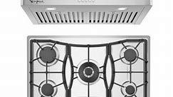 2 Piece Kitchen Appliances Packages Including 30" Gas Cooktop and 30" Wall Mount Range Hood - Bed Bath & Beyond - 35050197
