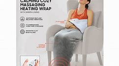 Sharper Image Calming Cozy Heating Blanket & Massager, Gray