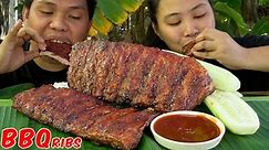 BABY BACK RIBS BBQ HOMEMADE BBQ SAUCE | OUTDOOR COOKING