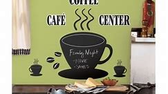 Coffee Cup Chalkboard Peel & Stick Wall Decals - Bed Bath & Beyond - 9528333