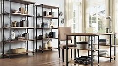 Myra Vintage Industrial Modern 3-piece Desk and 40-inch Bookcase Set by iNSPIRE Q Classic - Bed Bath & Beyond - 7896482