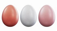 「UHDでアルファマットでレンダリングされた白に対して回転する3種類の生の鶏の卵のリアルなループ3Dアニメーション」の動画素材（ロイヤリティフリー）1086027533 | Shutterstock