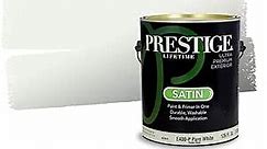 PRESTIGE Paints Exterior Paint and Primer In One, 1-Gallon, Satin, Comparable Match of Benjamin Moore* Aloe Vera*