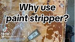 Why use paint stripper… simply because it makes my life easier #creative #craftymumma #homedecor #homedecor #weekendprojects #weekendprojects #crafttiktok #design #timber #diy #diyproject #upcycling #paintproject #woodworking #sanding #doityourself #paintstrip #beforeandafter | Creative Keola