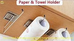 1005005900954170 Adhesive Toilet Paper Holder Bathroom Kitchen Organizer Towel Roll Rac