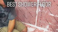 Large format tile is the future of shower floors. #DIY #fyp #construction #hardwork #PostitAffirmations | Pamela TFT01