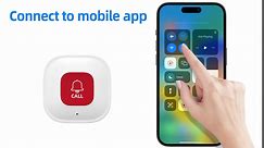 2 Pack WiFi Caregiver Call Button for Elderly at Home w App Notification, Elderly Monitoring, Caregiver Pager, Life Alert Systems for Seniors No Monthly Fee, Alert Button for Seniors at Home
