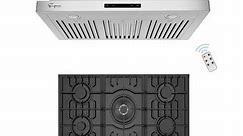 2 Piece Kitchen Package with 30" Gas Cooktop & 36" Ducted Wall Mount Range Hood - N/A - Bed Bath & Beyond - 33607808