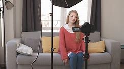 Vlogger Recording Youtube Video Living Room Stock Footage Video (100% Royalty-free) 1068548183 | Shutterstock