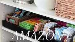 Pull out Cabinet Organizer, Carbon Steel Cabinet Drawers Slide Out, Pantry Storage Shelves With Nano Adhesive Strip For Kitchen, Bathroom and Living Room 🗃️ #amazonfinds #homehacks #entrywaydecor #amazonhome #amazonmusthaves #amazonfavorites #amazonhomefinds #forthehome #homefinds #founditonamazon #amazonfind #homedecor #dc37 | Chic and Sleek