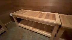 All Things Cedar Deluxe Cedar Sauna Bench | Premium Wooden Seating Bench | Relaxing Bathroom Bench