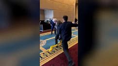 Watch: Moment fist fight erupts between Russian and Ukrainian delegates in Turkey