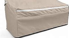 Covermates Outdoor Patio Sofa Cover - Premium Polyester, Weather Resistant, Drawcord Hem, Seating and Chair Covers-Clay