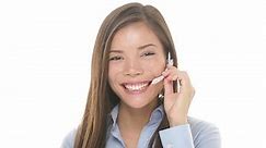 Mujer con el telemarketing en la: video de stock (totalmente libre de regalías) 3374015 | Shutterstock