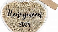 Honeymoon Sand Keepsake Jar 2024, Romantic Honeymoon Gifts for Newlywed Couple, Bride & Groom, Bridal Shower Gifts, Wedding Registry, Engagement, Unique Travel Gift Ideas, Honeymoon Essentials