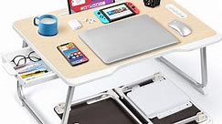 Livhil Large Lap Desk for Bed | Laptop Table, Portable Desk, Bed Laptop Desk, Bed Table for Laptop | Floor Table, Floor Desk for Adults (Teak) School Supplies