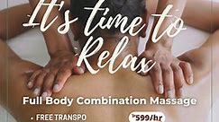 Extended Unbelievable Promo!😱 Feel better.😌🌙 Promo Discount upto 50% OFF. 🥰 ✅ Best Rated Home Massage ✅ Free Home Service (No Addtl. Fees) ✅ Guaranteed Relaxation at its finest!