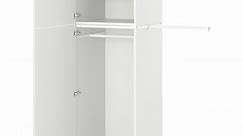 PLATSA armoire 2 portes, blanc/Fonnes blanc, 90-107x57x181 cm  - IKEA