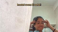 hostel room ki SAFAI!🧹#minivlog #hosteldiaries #collegelife