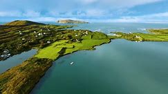 Picturesque rocky coastal village of Baltimore, West Cork in Ireland 4k