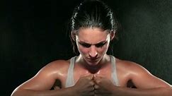 Intense Celebration Woman Athlete Intense Stare Stock Footage Video (100% Royalty-free) 12196025 | Shutterstock