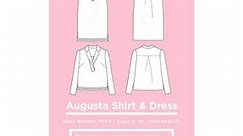 Augusta Shirt & Dress Pattern Size 0-18 by Grainline Studio