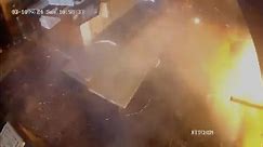 Caught on camera: Pizza oven bursts into flames, restaurant owner injured while lighting pilot light