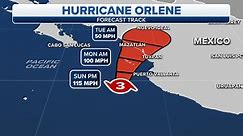 Hurricane Orlene weakens to Category 3 ahead of Mexico landfall