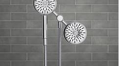 KOHLER Freespin Bellerose 3-Spray 5.25 in. Dual Wall Mount Fixed and Handheld Shower Head 1.75 GPM in Polished Chrome K-R21117-G-CP