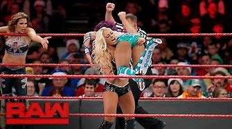 Sasha Banks, Bayley, & Mickie James vs. Absolution - Six-Woman Tag Team Match: Raw, Dec. 25, 2017
