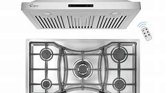 2 Piece Kitchen Package with 36" Gas Cooktop & 36" Ducted Wall Mount Range Hood - Bed Bath & Beyond - 33608447