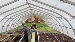 Laying out the first field planting of brassicas. | Footstep Organics