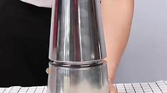 Coffee Pot Drinking Cup Big Belly Stove Top Mocha Moka Stainless Steel Coffee Maker for Kitchen Coffee Cup Accessories | Dhakaexclusive.com
