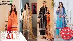 Huge Sale Of Lawn Stitched and Unstitched Collection of Different Brands 2024 | Clearance Sale