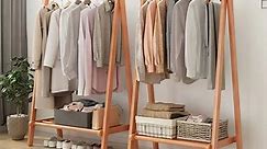 [Hot Item] Adjustable Wooden Garment Coat Stand Hanging Clothes Rack