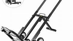 VEVORbrand Stair Climbing Cart 330 lbs, Portable Folding Trolley with 6 Wheels, Stair Climber Hand Truck with Adjustable Handle for Pulling, All Terrain Heavy Duty Dolly Cart for Stairs