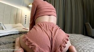 Sexy slut with a big ass sucks a big dick and jumps on it with squirt and cums 4K60 FPS