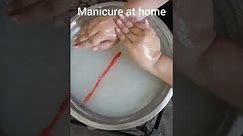 Manicure at home with home remedy #manicure #manicuretutorial #manicureathome #homeremedy #newsong