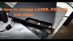 SONY PlayStation PS3 CECH-2004A does not read CD the problem is. LASER KES-450A. info video