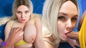 Blowjob and Eye Contact pov lazy doggy