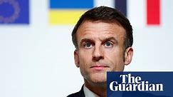 Macron refuses to rule out putting troops on ground in Ukraine in call to galvanise Europe