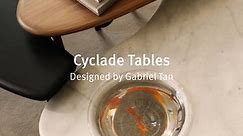 Cyclade Tables collaboration with designer Gabriel Tan