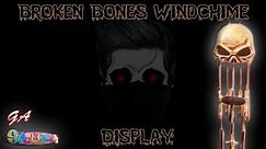 (Spencer Gifts) GA Broken Bones Windchime 2002 Display