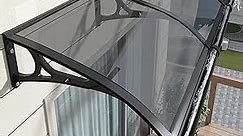 Window Awning Door Canopy, Door Window Garden Canopy, Window Door Awning Canopy with Plastic Steel Bracket, Outdoor Patio Awning Canopy, Front Door Patio Canopy