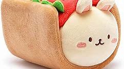 Anirollz Stuffed Animal Plush Toy - Official Roll Blanket Doll |Soft, Squishy, Warm, Cute, Comfort, Safe| Hot Dog Pillow with Bunny - Birthday Decorations Gift 6" Bunniroll
