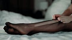 Woman Tearing Black Nylon Tights On Stock Footage Video (100% Royalty-free) 1101130249 | Shutterstock