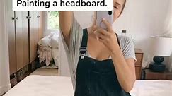easiest headboard ever #paint #bedroommakeover #summerdiy #beforeandafter #headboard #transformation #BeautyTips | Jose Carlton